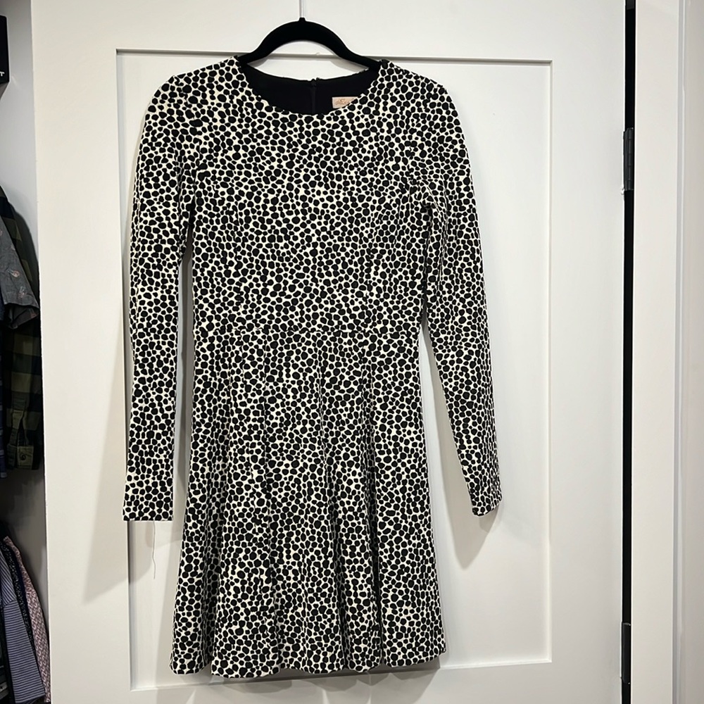 Mara Hoffman Leopard jacquard skater / fit and flare dress